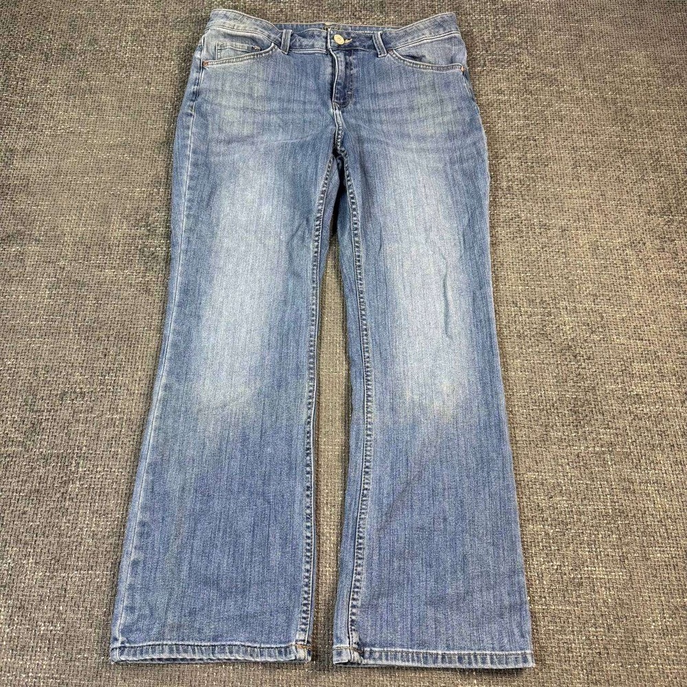 Riders by Lee Bootcut Jeans Womens 33 Blue Medium Wash Mid Rise Y2K Denim